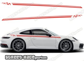 Porsche 911 racing stripes 009