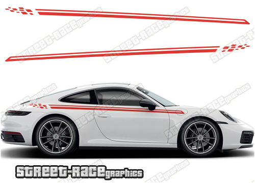 Porsche 911 racing stripes 009