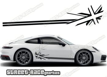 Porsche 911 racing stripes 014
