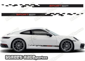 Porsche 911 racing stripes 018
