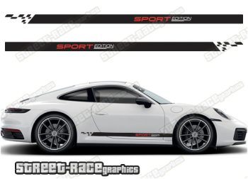 Porsche 911 racing stripes 019