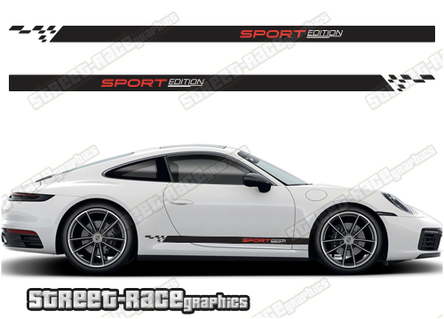 Porsche 911 racing stripes 019