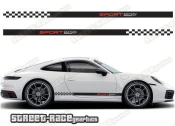 Porsche 911 racing stripes 020