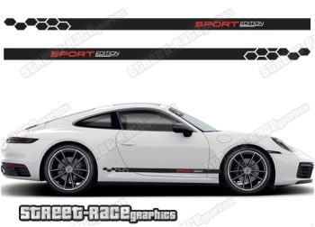 Porsche 911 racing stripes 023