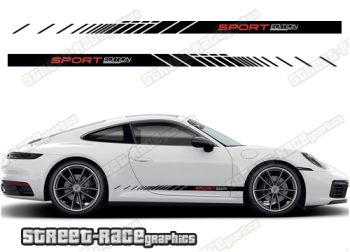 Porsche 911 racing stripes 024