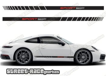 Porsche 911 racing stripes 025