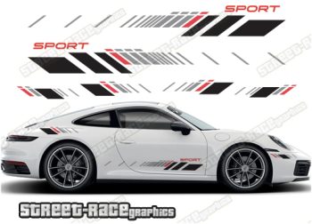 Porsche 911 racing stripes 027