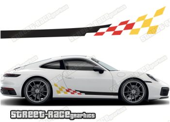 Porsche 911 racing stripes 028