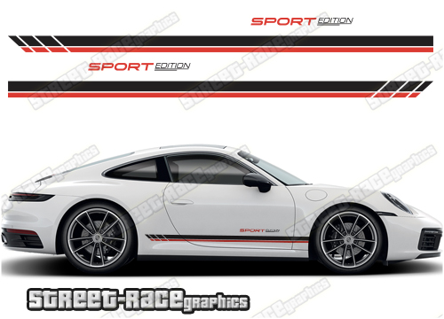 Porsche 911 racing stripes 031