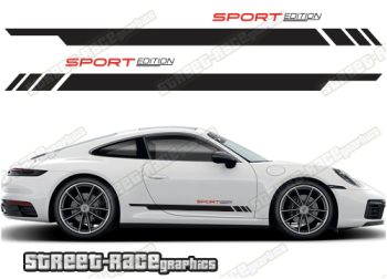 Porsche 911 racing stripes 032