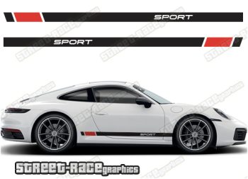 Porsche 911 racing stripes 034