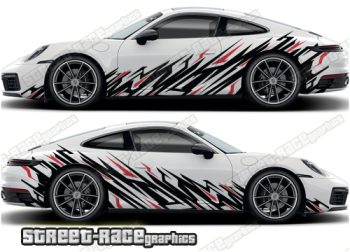 Porsche 911 large side graphics 001