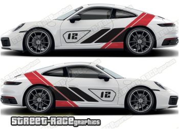 Porsche 911 large side graphics 013