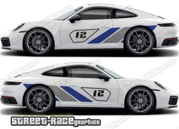 Porsche 911 large side graphics 014