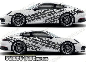 Porsche 911 large side graphics 024
