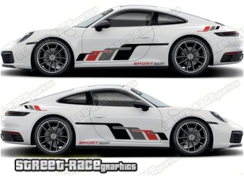 Porsche 911 large side graphics 028