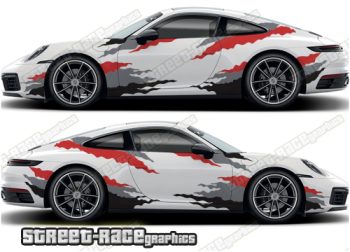 Porsche 911 large side graphics 032