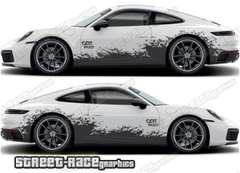 Porsche 911 large side graphics 034