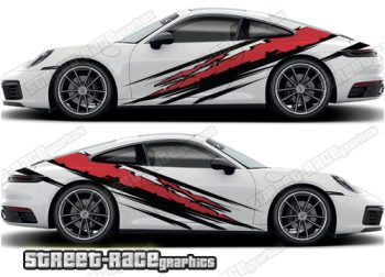 Porsche 911 large side graphics 035