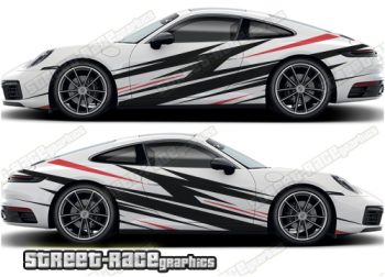 Porsche 911 large side graphics 037