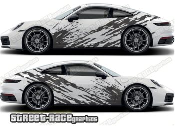 Porsche 911 large side graphics 040