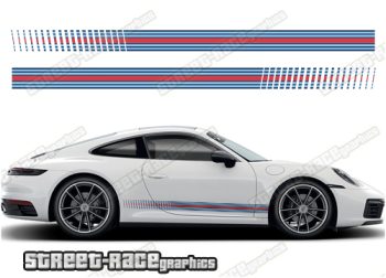 Porsche Martini side racing stripes 002
