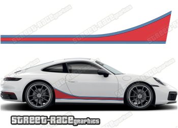 Porsche Martini side racing stripes 003