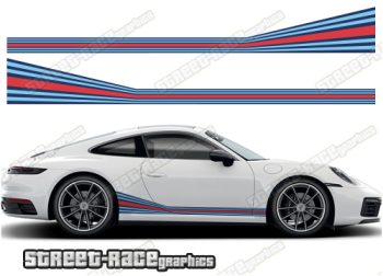 Porsche Martini side racing stripes 004