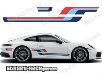 Porsche Martini side racing stripes 005