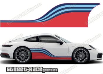 Porsche Martini side racing stripes 006