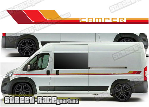 Ducato - Relay - Boxer camper van RETRO graphics 201