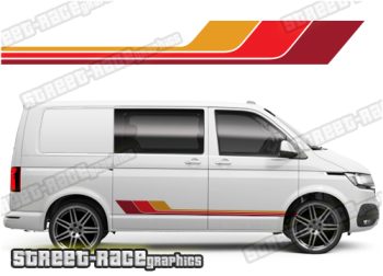 VW transporter stickers 148 - Retro stripes