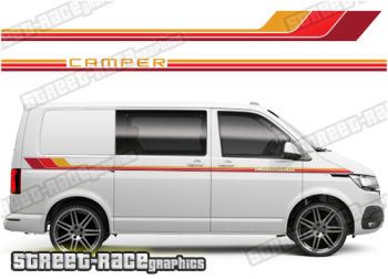 VW transporter stickers 151 - Retro stripes
