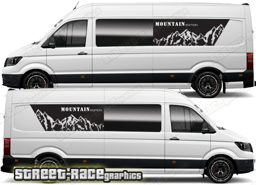 VW Crafter MK2 camper van graphics 054 - Window extender