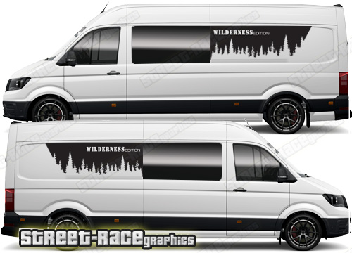 VW Crafter MK2 camper van graphics 055 - Window extender