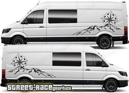 VW Crafter MK2 camper van graphics 140