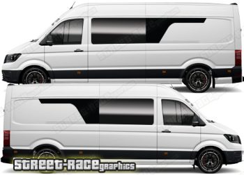 VW Crafter MK2 camper van graphics 145 - Window extender