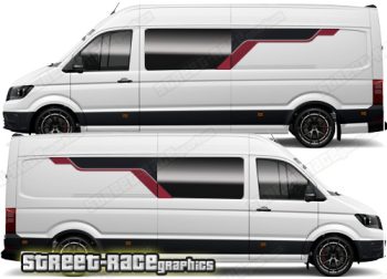 VW Crafter MK2 camper van graphics 148 - Window panel extender