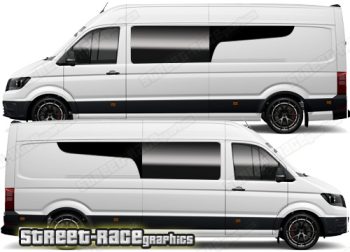 VW Crafter MK2 camper van graphics 151 - Window extender