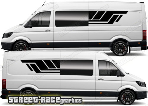 VW Crafter MK2 camper van graphics 153 - Window extender