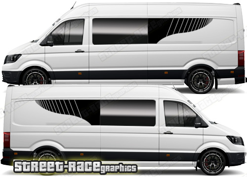 VW Crafter MK2 camper van graphics 155 - Window extender