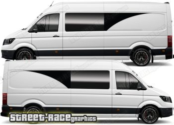 VW Crafter MK2 camper van graphics 156 - Window extender