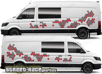 VW Crafter MK2 camper van graphics 173 - HONEYCOMB