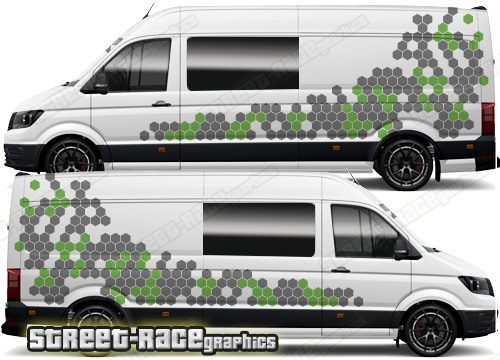 VW Crafter MK2 camper van graphics 174 - HONEYCOMB