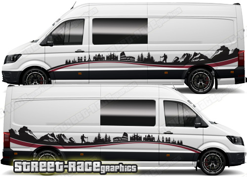 VW Crafter MK2 camper van graphics 185