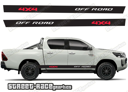 Toyota Hilux MK8 racing stripes 007