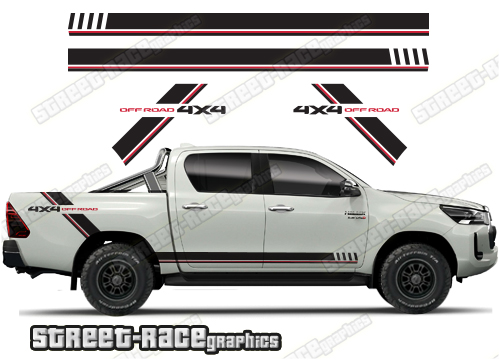 Toyota Hilux MK8 racing stripes 009