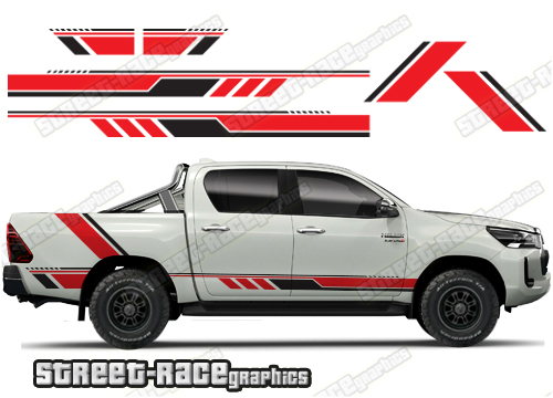 Toyota Hilux MK8 racing stripes 026