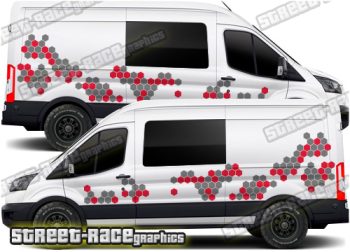 Ford Transit camper van graphics 173 - Honeycomb