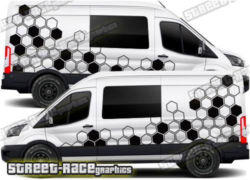 Ford Transit camper van graphics 175 - Honeycomb